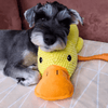 FluffieEnte Plüschspielzeug für Hunde | Weiches Quietschspielzeug | Haltbares Kuscheltier | Komfortspielzeug | Hundezubehör