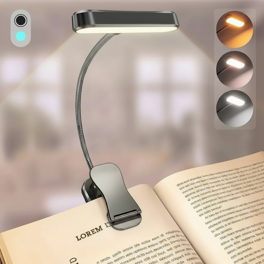 READGLOW – Augenschonende LED-Buchleuchte mit wiederaufladbaren und dimmbaren Einstellungen 2