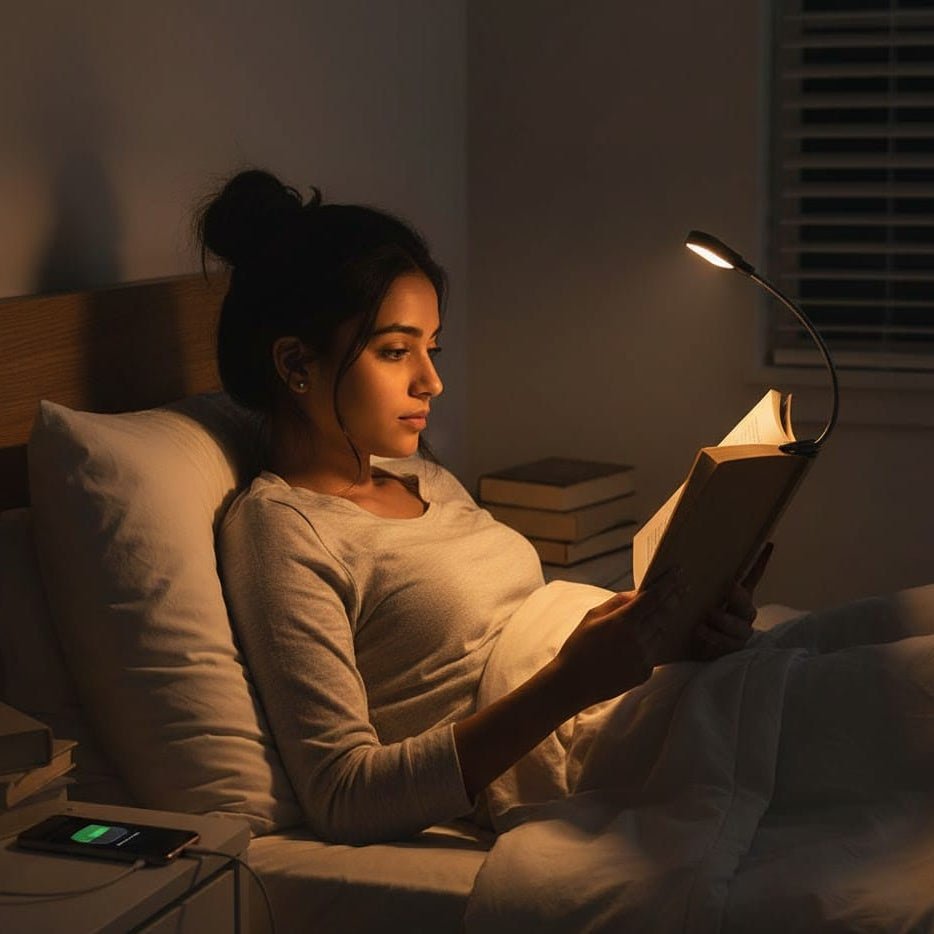 READGLOW – Augenschonende LED-Buchleuchte mit wiederaufladbaren und dimmbaren Einstellungen 3