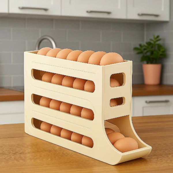 ROLLKEEP – Eieraufbewahrungsbox mit großem Fassungsvermögen und Rolldesign für 30 Eier 2