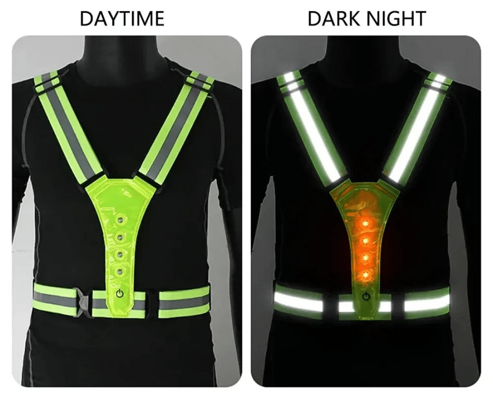 RUNLUX – Verstellbare LED-reflektierende Laufweste 3