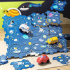 Kreativhandwerk Puzzlespiel – Kreatives Bau- und Rennspiel für Kinder