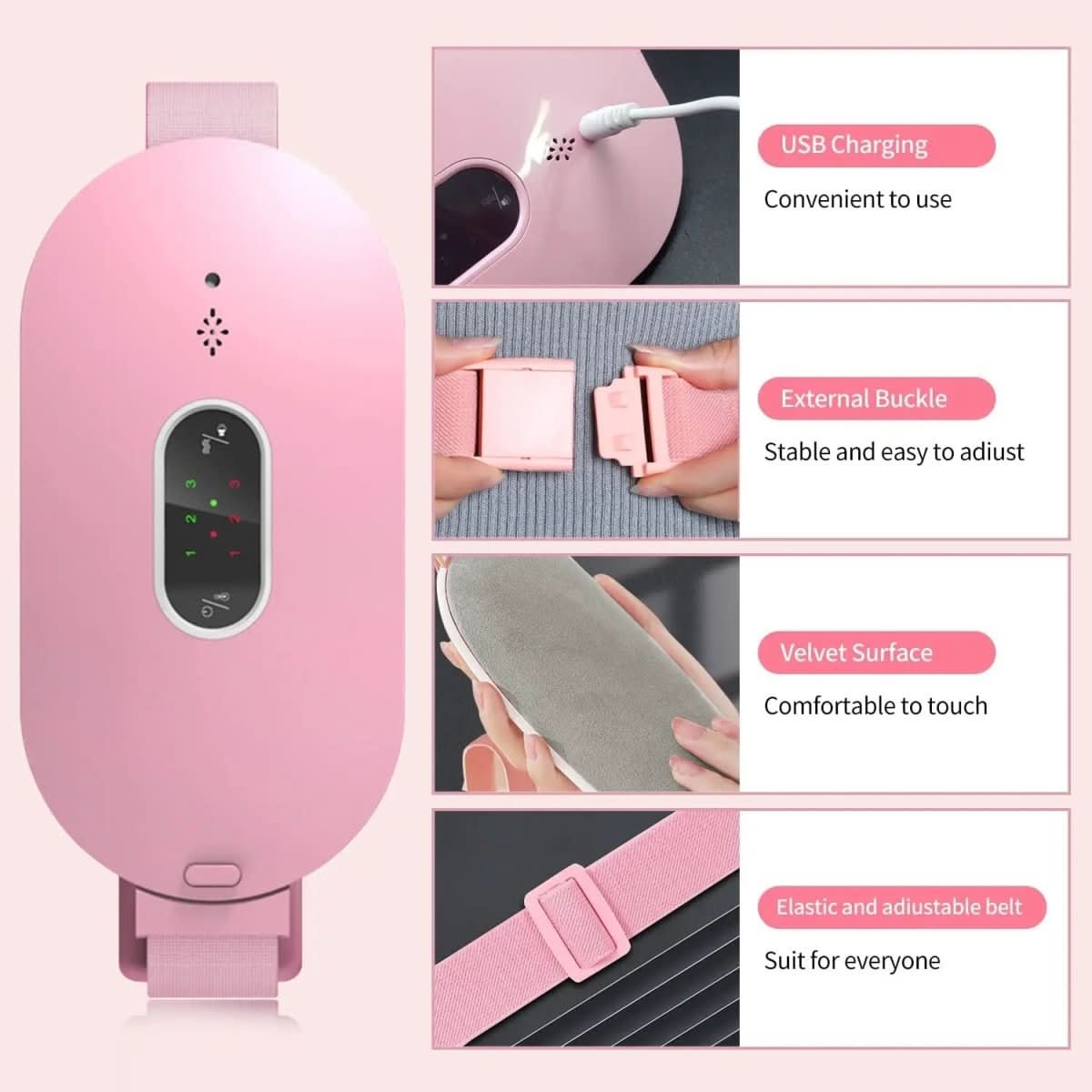 Relaxease – Tragbares Massage- & Heizkissen zur Linderung von Krämpfen & Schmerzen