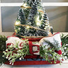 Roter Vintage-LKW Weihnachtsschmuck Mit Minibaum – Nostalgischer Baumschmuck 7