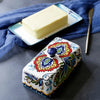 Handgemalte Butterdose im Toskanischen Stil