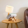 Hölzerne Tischlampe mit Bücherhalter – Modernes Design für Dein Zuhause