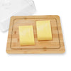 Rechteckige Käse- und Butterdose mit Bambusbrett