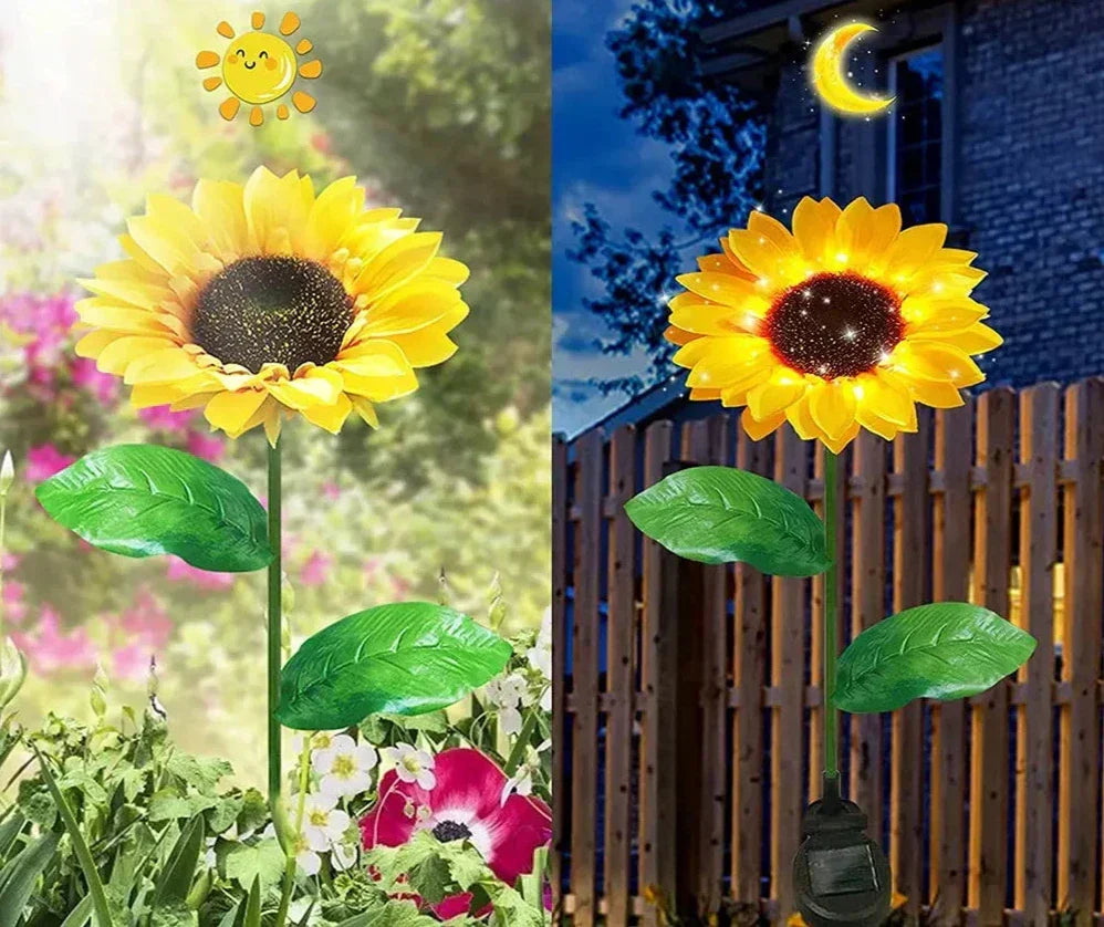 Wasserdichte Solar-Sonnenblumenlampe für Garten & Terrasse
