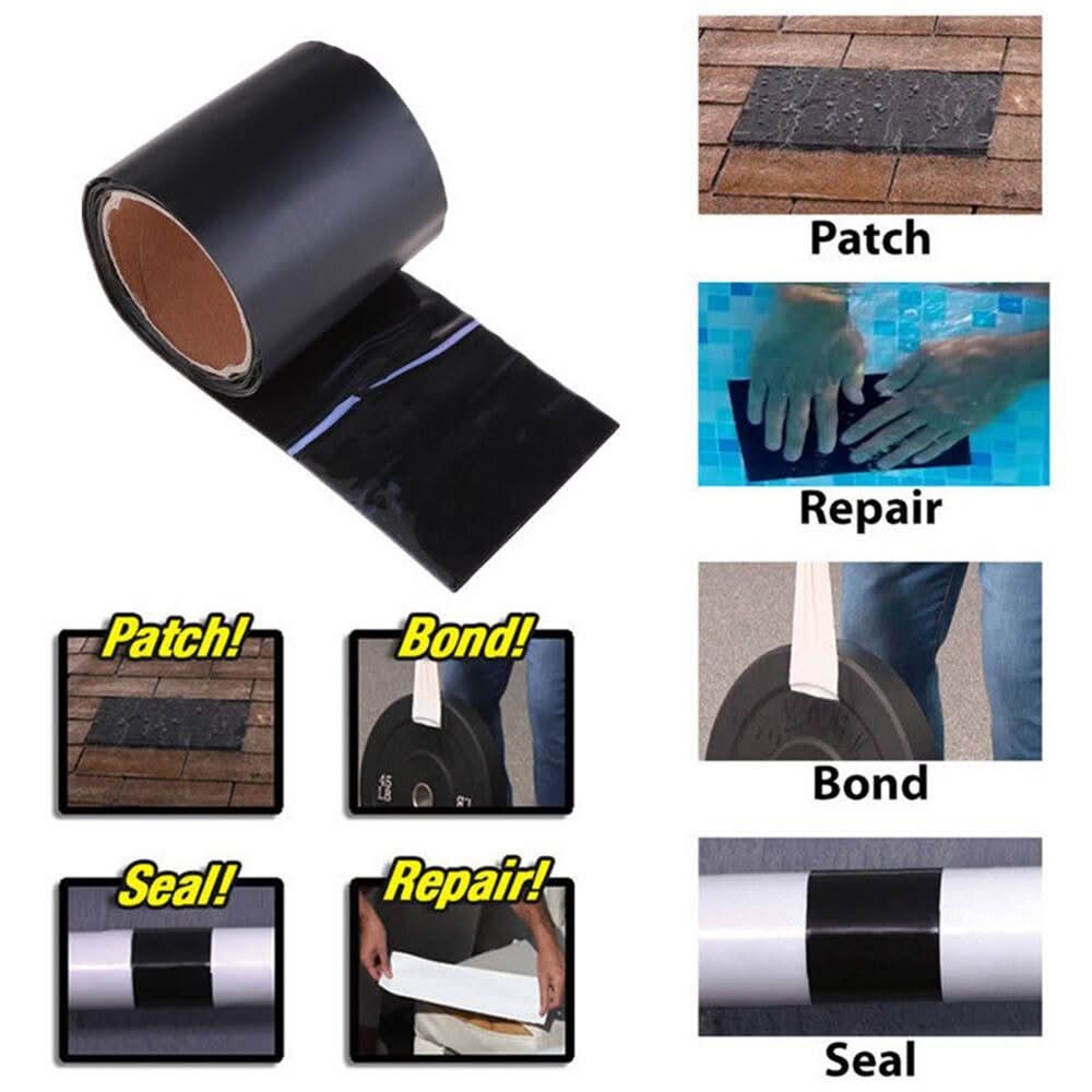 SiegelFix Reparatur Klebeband – Selbstklebendes Dichtband Für Lecks & Risse, Wasser- & Wetterfest