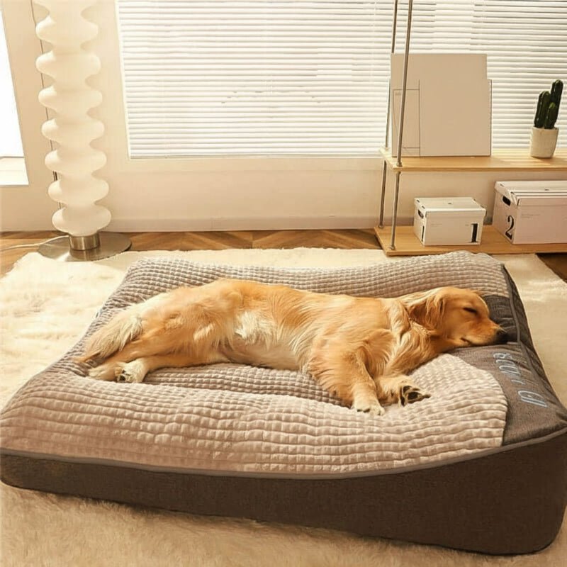STRETCHNEST – Großes kratzfestes Hundebett mit orthopädischer Wirbelsäulenunterstützung 1
