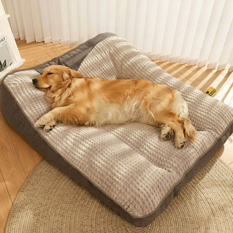 STRETCHNEST – Großes kratzfestes Hundebett mit orthopädischer Wirbelsäulenunterstützung 2