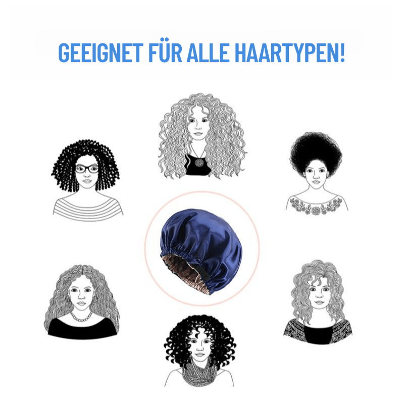 SATINGLOW – Luxuriöse Haarkappe aus Satin für Haarschutz über Nacht