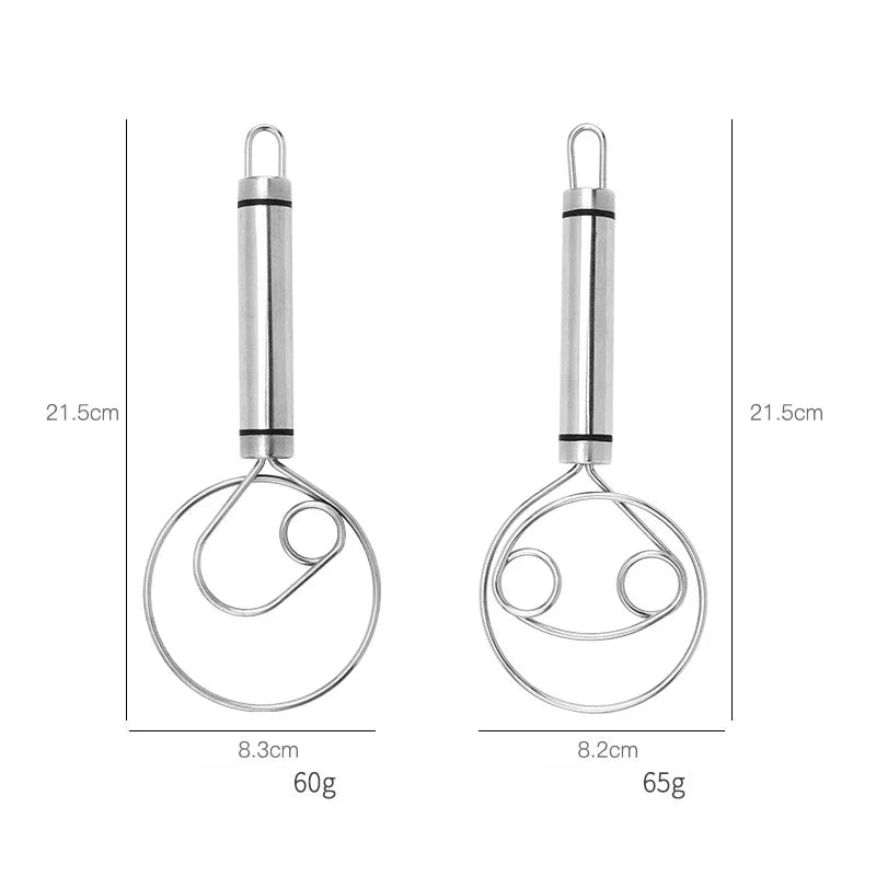 Robuster Edelstahl-Danish Dough Whisk – Langlebiges, Ergonomisches Design für Vielseitiges Backen & Kochen