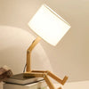 Hölzerne Tischlampe mit Bücherhalter – Modernes Design für Dein Zuhause