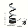 Moderne Spiral-LED-Tischlampe