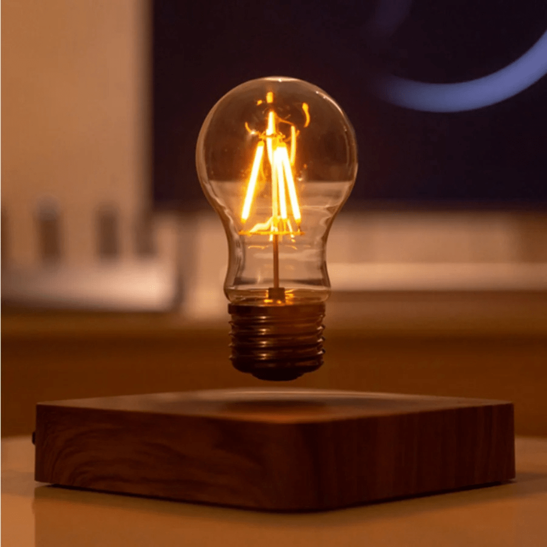 AetherGlow Schwebelampe | Magnetisch Schwebende Lichtdiode Lampe | Touch-Steuerung | Elegantes Wohnaccessoire