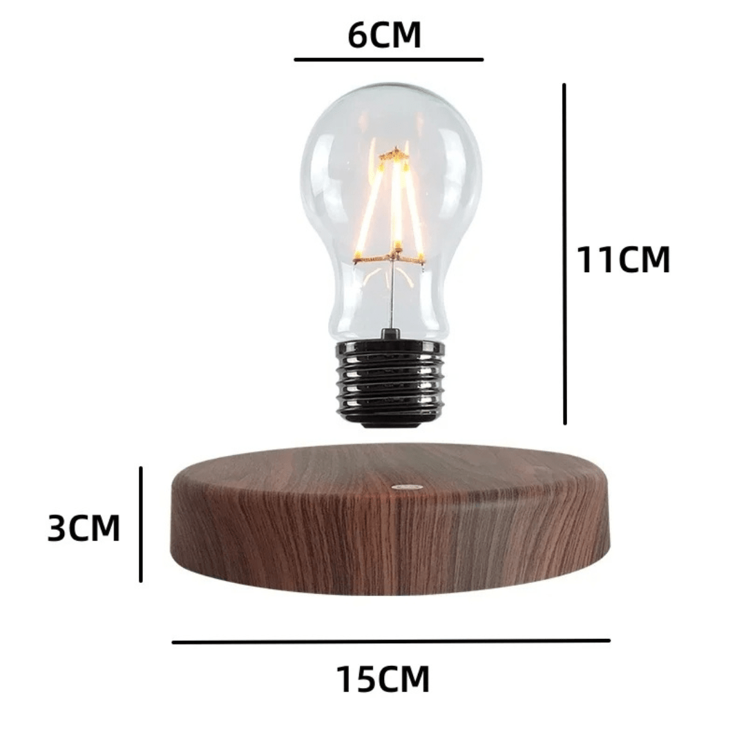 AetherGlow Schwebelampe | Magnetisch Schwebende Lichtdiode Lampe | Touch-Steuerung | Elegantes Wohnaccessoire