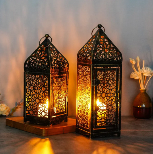 Vintage-Windlicht im Bronzedesign