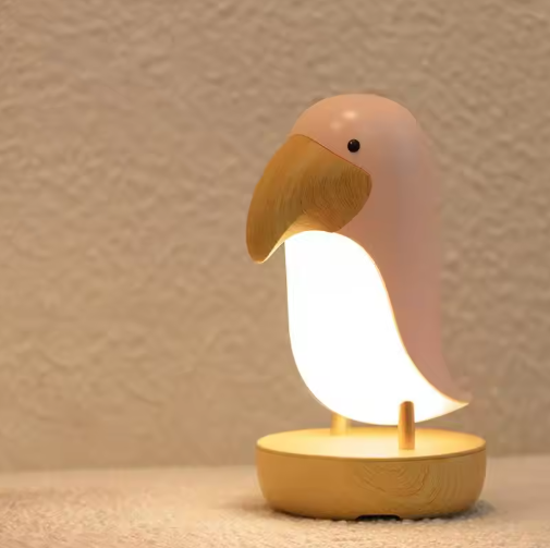 Wiederaufladbare Nachtlampe im Vogel-Design