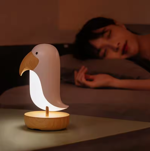Wiederaufladbare Nachtlampe im Vogel-Design