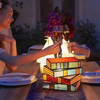 Kreative Bunte Buchlampe