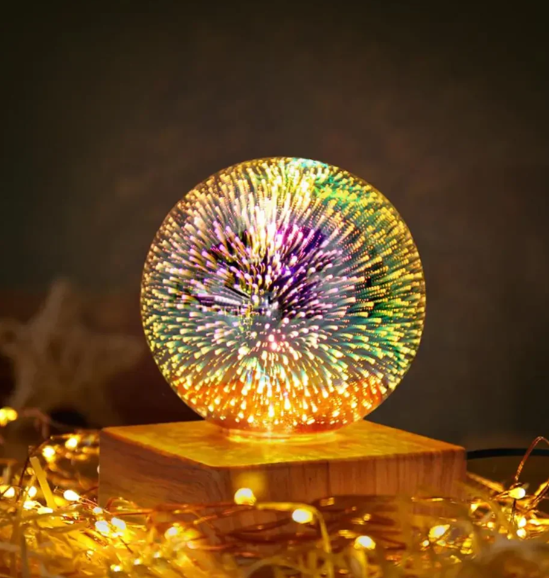 3D-Feuerwerk-Kristallkugel-Lampe