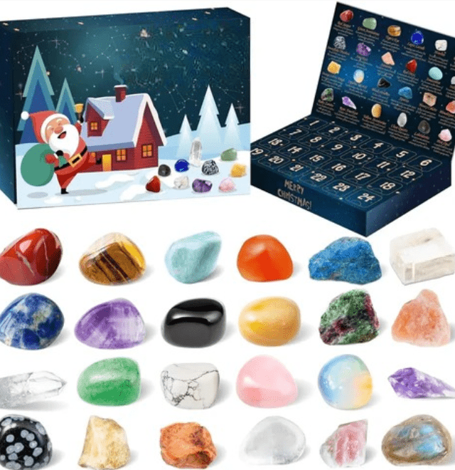Kristalljuwelen – Magischer Edelstein-Adventskalender Mit 24 Naturkristallen