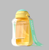 2-in-1 Trinkflasche für Hunde – Wasserflasche mit Futternapf für Unterwegs