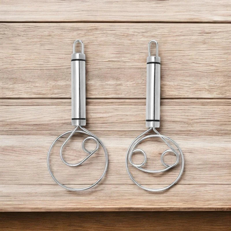 Robuster Edelstahl-Danish Dough Whisk – Langlebiges, Ergonomisches Design für Vielseitiges Backen & Kochen