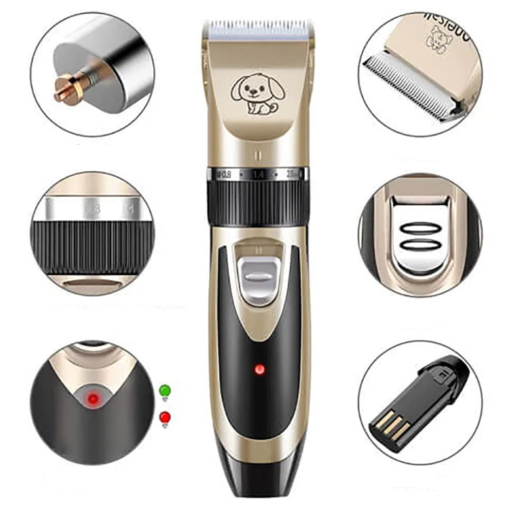 Lautloses Felltrimmer Set für Hunde