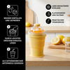 2-in-1 Eiswürfel-Becher – Faltbar, mit Strohhalm & Silikonform für unterwegs