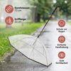 Transparenter Hunde Regenschirm mit Leine für kleine Hunde