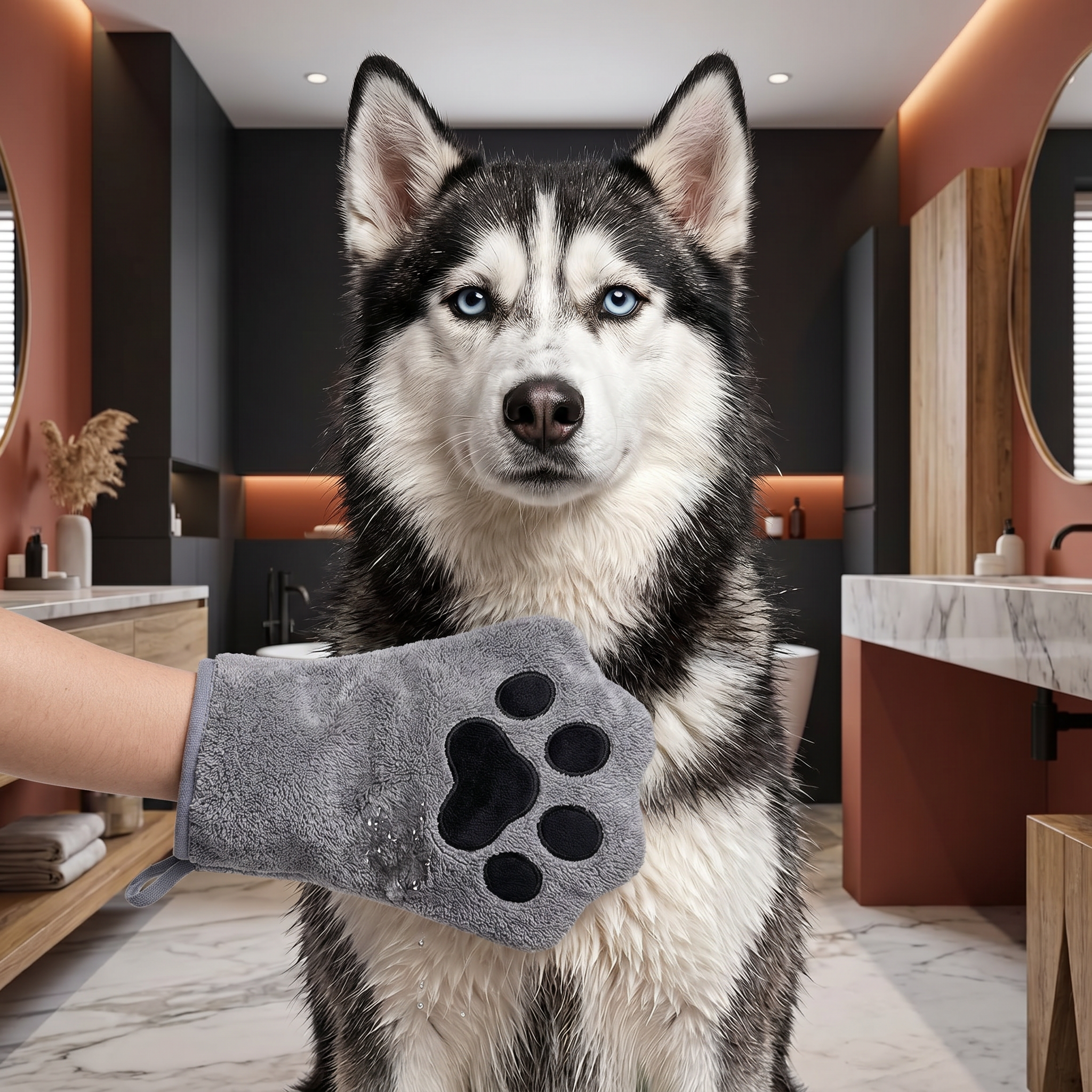 Schnelltrocknendes Handtuch für Haustiere