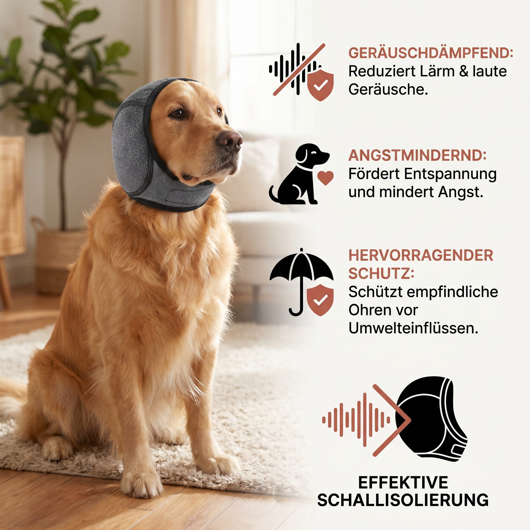 Schutz-Ohrenschützer für Hunde – geräuschdämpfend und angstmindernd
