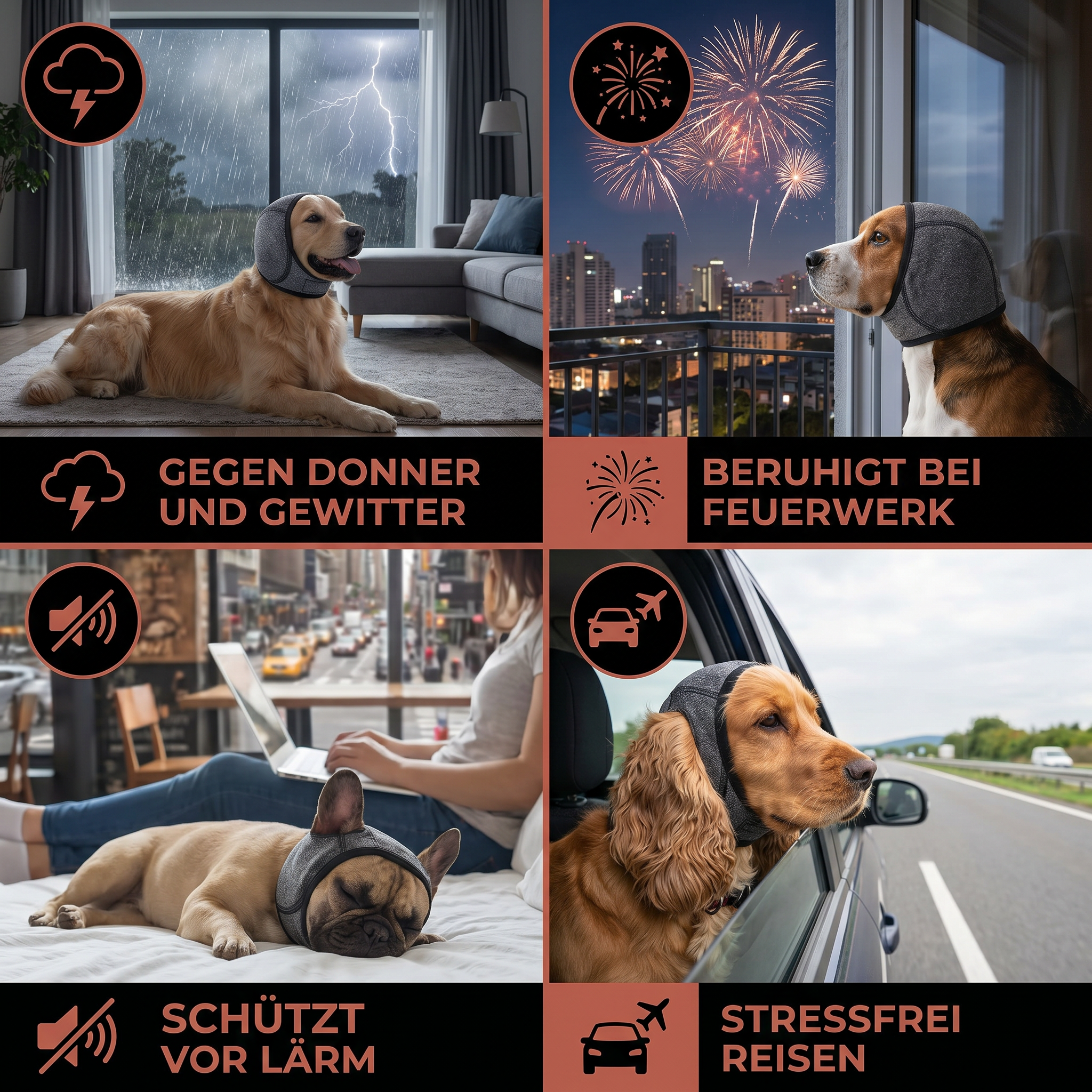 Schutz-Ohrenschützer für Hunde – geräuschdämpfend und angstmindernd