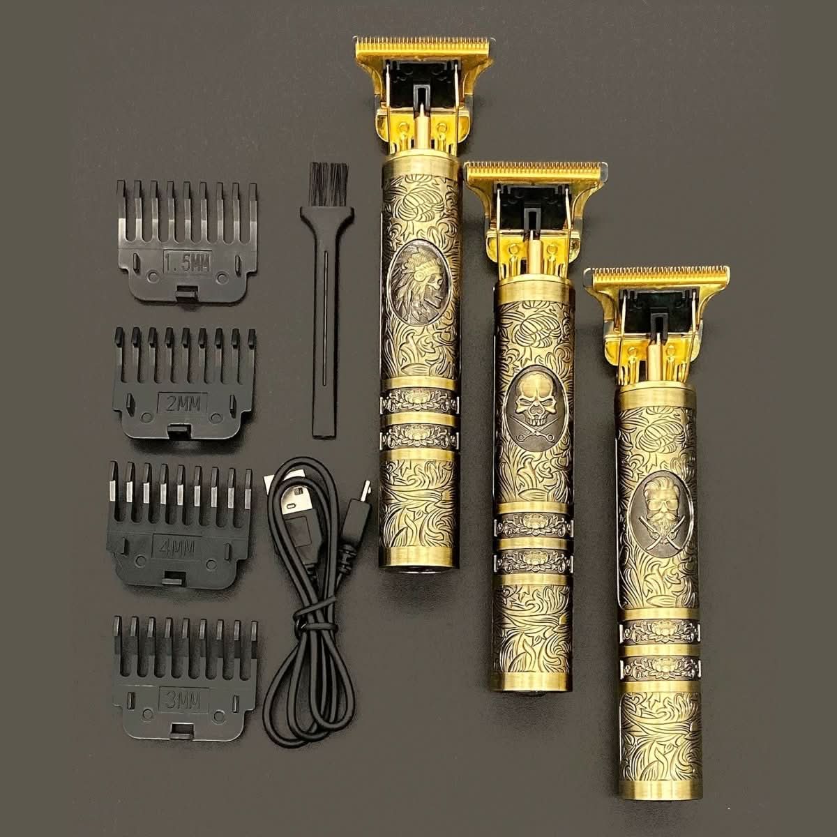 Skulltrim – Retro Bartschneider Für Präzises & Kabelloses Frisieren