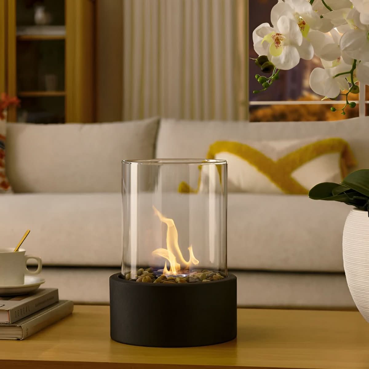 SchlankeFlamme Tischkamin – Elegantes Tischfeuer Für Jedes Ambiente
