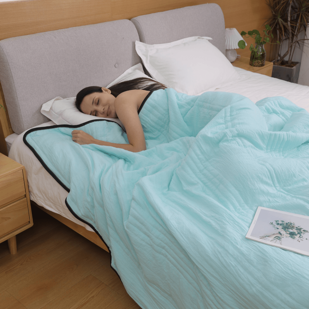 Sleepure Kühldecke | Ganzjahreskomfort | Atmungsaktiv & weich | Ideal für Personen, die im Schlaf schwitzen 0