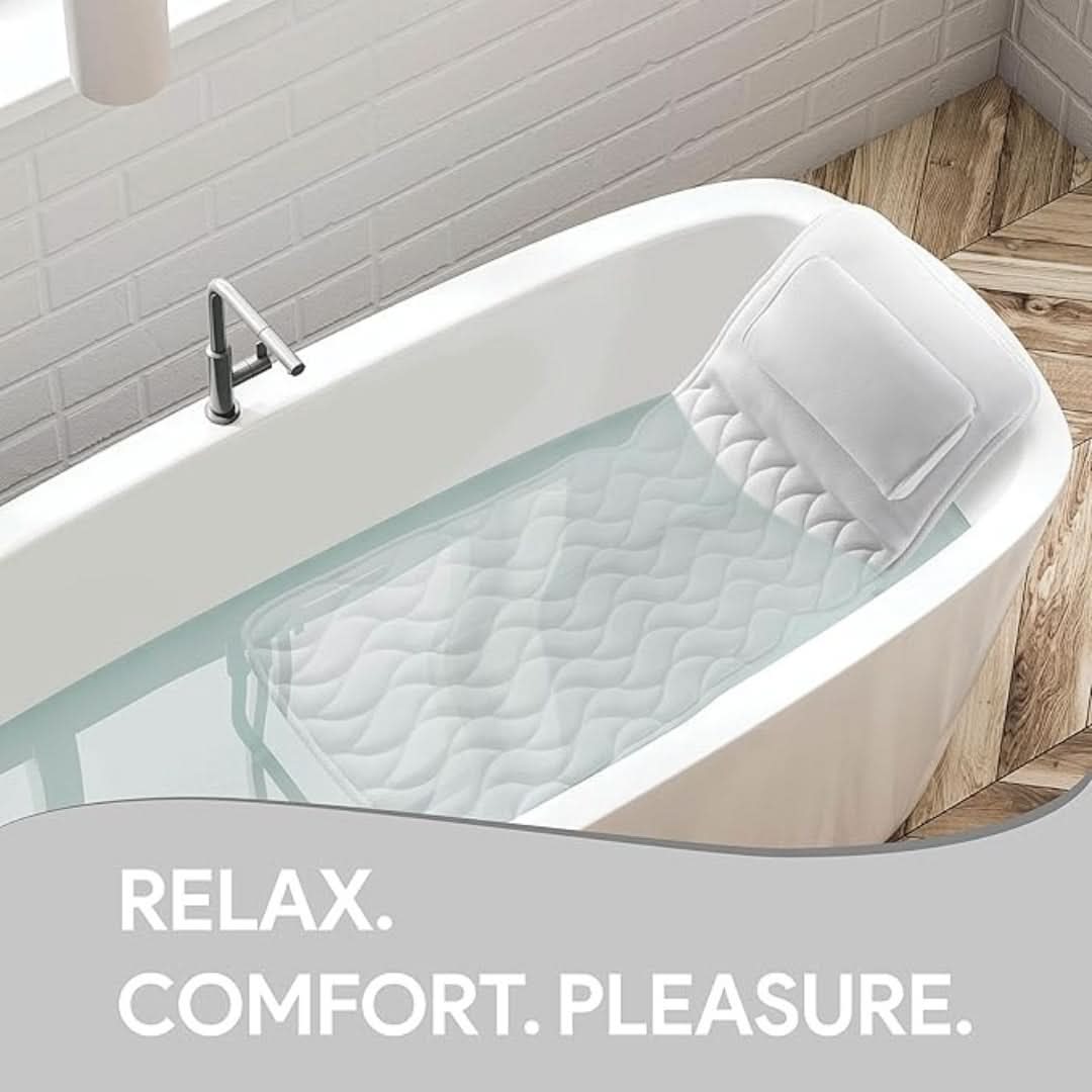 RELAXURA – Ergonomisches Ganzkörper Badewannenkissen für Komfort
