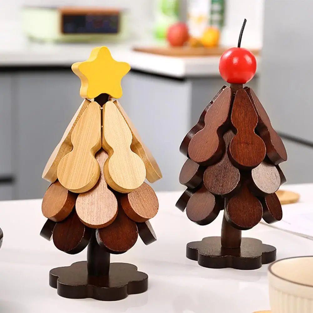 Treefold - Faltbarer Weihnachtsbaum-Untersetzer, Hitzebeständig, Platzsparend 4