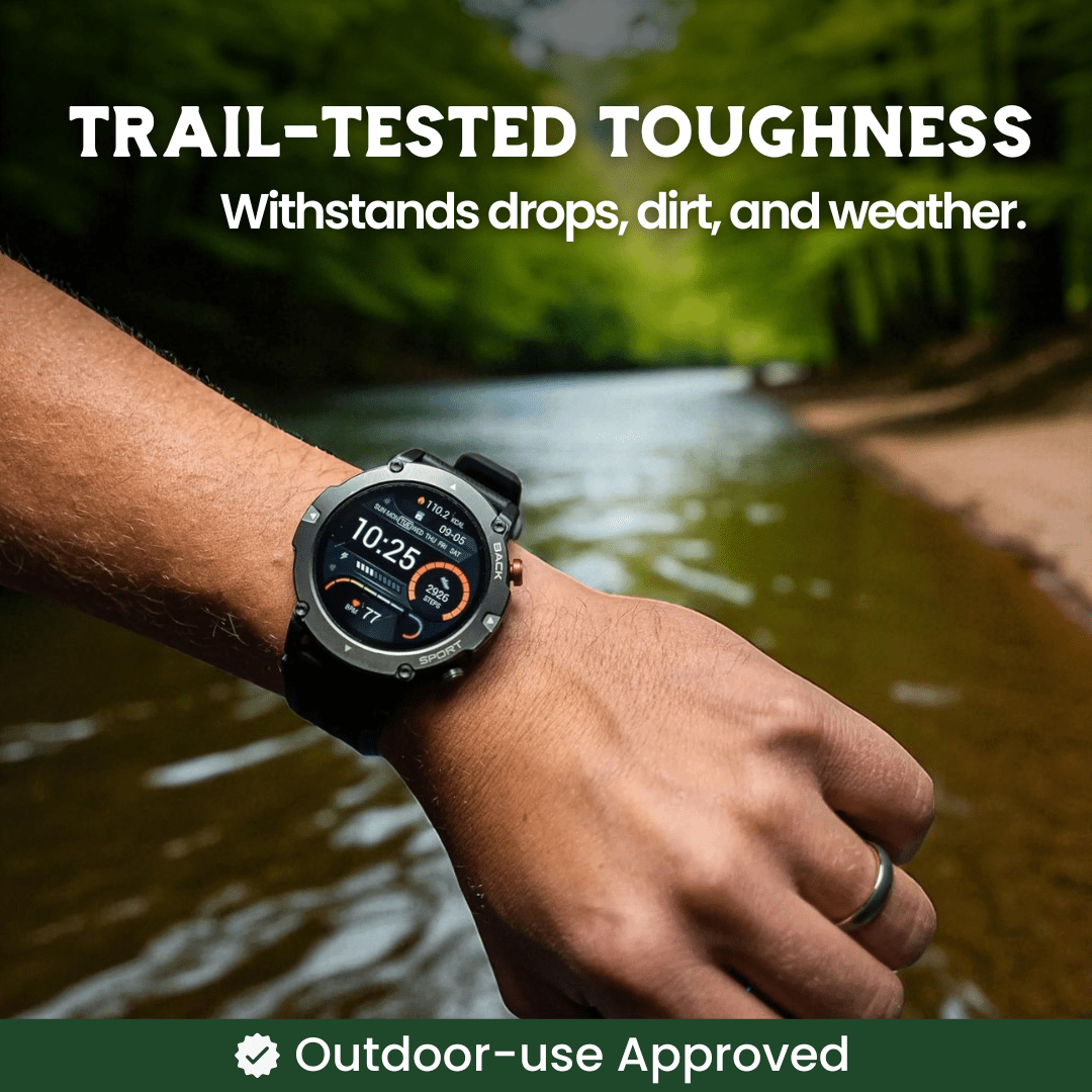 TrekSight X – Robuste Draußen-Smartwatch Mit GPS Und Gesundheitsüberwachung