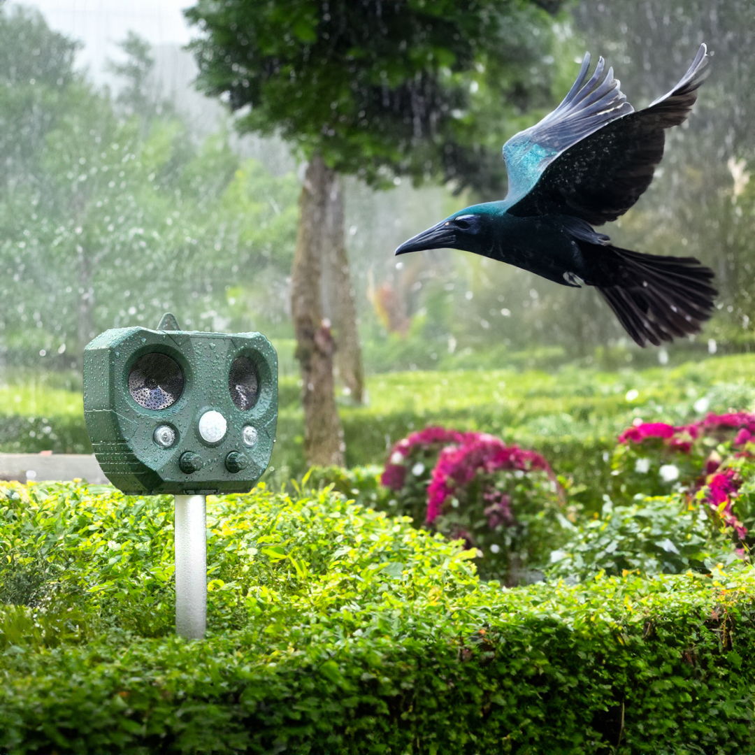 Effektiver Schädlingsvertreiber – Solar Ultraschall-Tierabwehr für Garten
