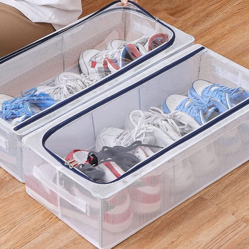 Auspacken Klarkasten – Stapelbarer Schuhkasten Mit Sichtfenster, Belüftung & Wasserdichtem Schutz