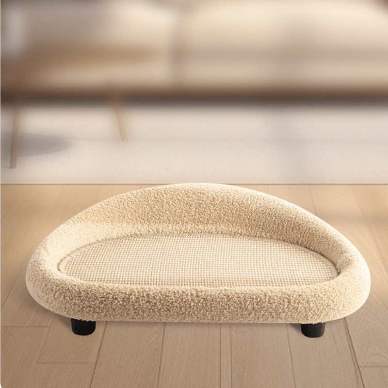 MiauHafen Nest – Stilvolles Katzenbett Mit Kratzfläche Und Kuschelkissen
