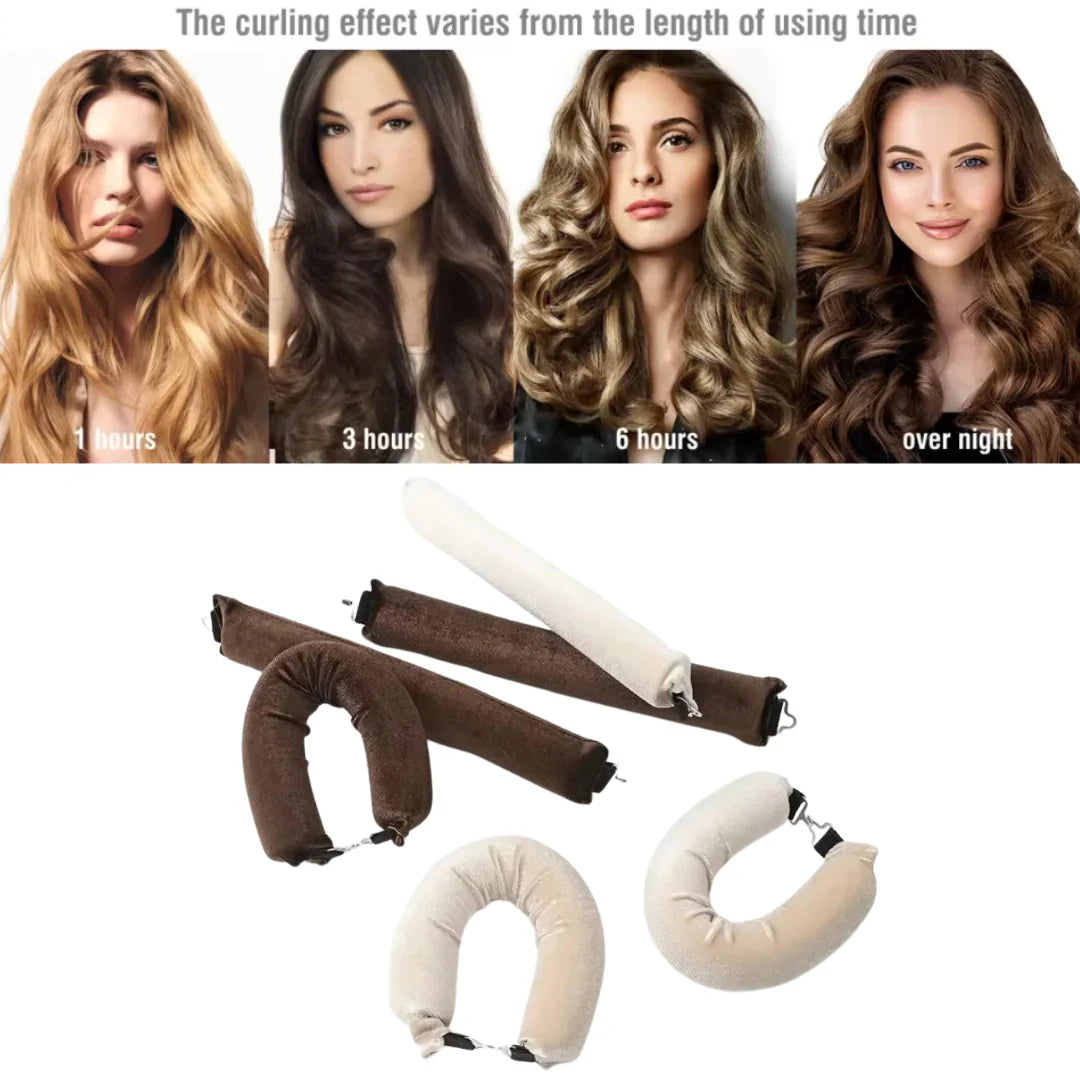 Schonendes Haarwickler-Set ohne Hitze