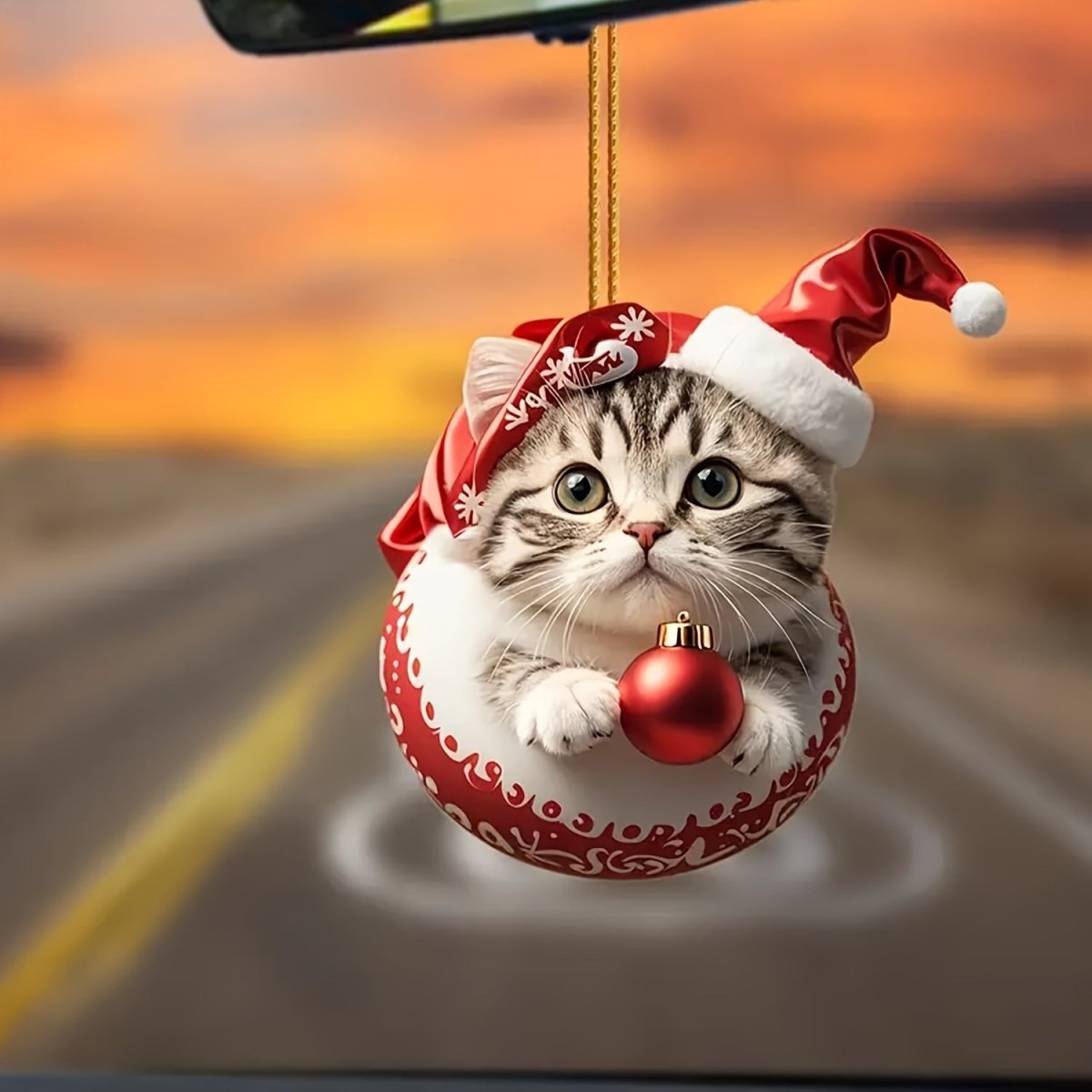 Vintage-Katzen-Adventskalender – 24-tägiger Weihnachts-Countdown mit Acryl-Ornamenten 2