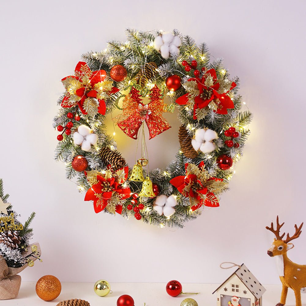 WREATHBELL – Weihnachts-LED-Kranz mit Glocken und Ornamenten für weihnachtliche Stimmung 1
