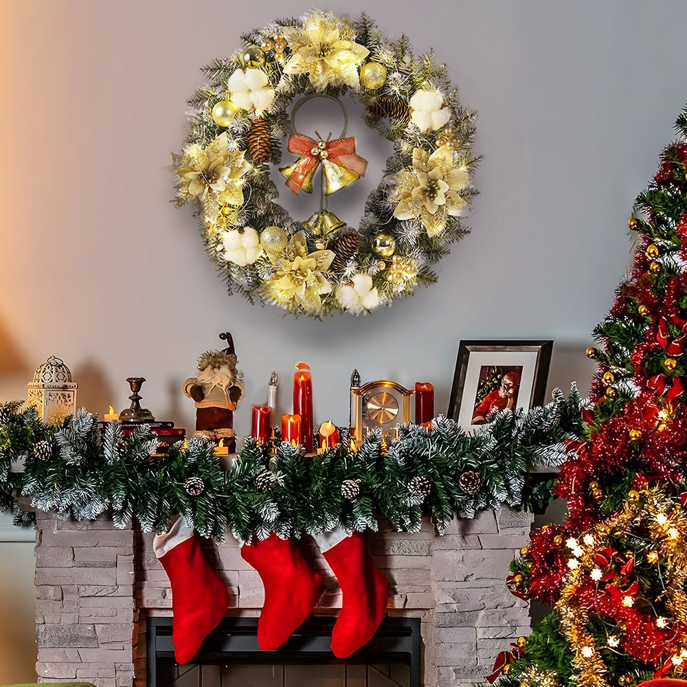 WREATHBELL – Weihnachts-LED-Kranz mit Glocken und Ornamenten für weihnachtliche Stimmung 6