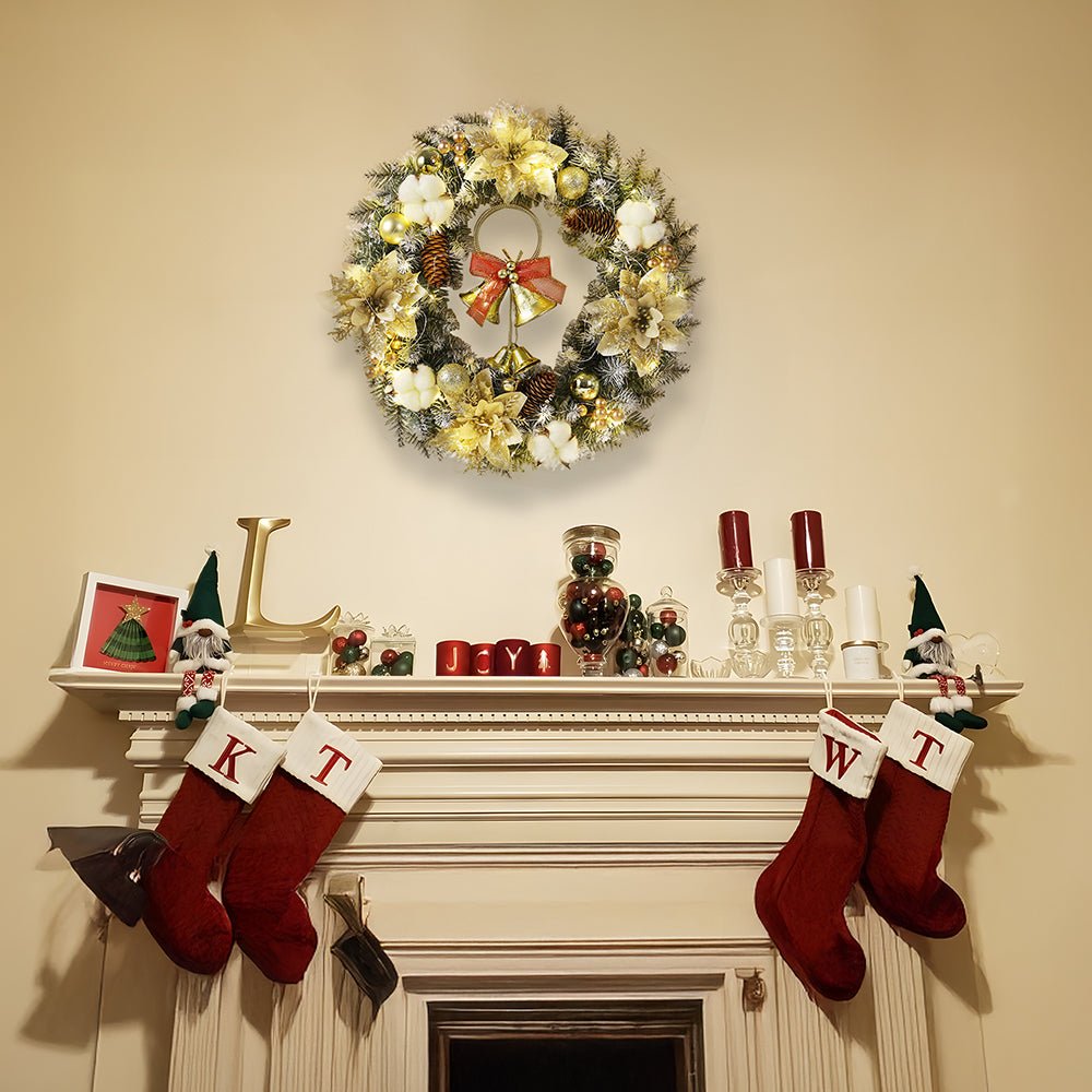 WREATHBELL – Weihnachts-LED-Kranz mit Glocken und Ornamenten für weihnachtliche Stimmung 7