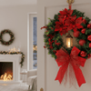 WREATHLUME – Weihnachtslaternenkranz mit Ornamenten und gemütlichem Schein 0